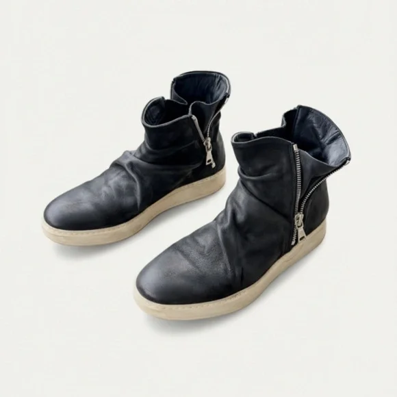 John Varvatos 315 Double Mac Zip, Black, U.S. 12 - Picture 5 of 8